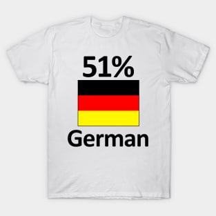 Funny 51% German Germany Flag Gift Idea T-Shirt